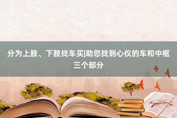 分为上肢、下肢找车买|助您找到心仪的车和中枢三个部分